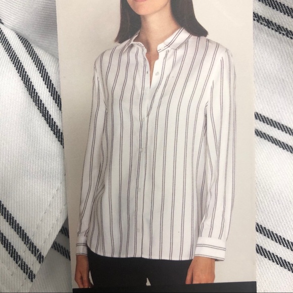 Tahari | Women's Button Down Shirt | White | Black | Various Sizes - Picture 4 of 4